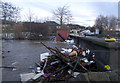 River Aire flooding at Baildon Bridge