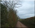 Straight road west of Windwhistle Cross