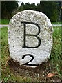 Old Milestone near Racecourse Farm, North of Bodmin