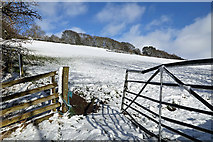 NT4936 : Winter farmland on Blaikie’s Hill by Walter Baxter
