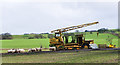 Lorry-mounted crane at Landieu