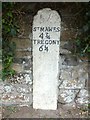 Old Milestone by the A3078 in Trewithian