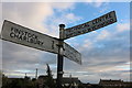 Fingerposts on The Greens, Leafield