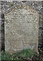 A gravestone at Eyemouth