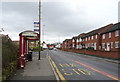 Bus stop and shelter on the B6154, Pudsey