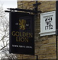 Sign for the Commercial public house, Pudsey