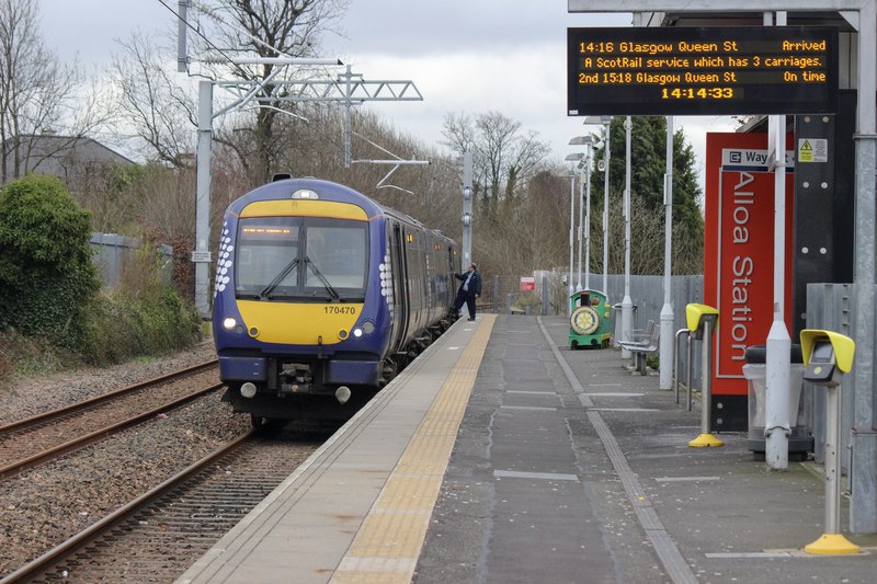 170470 At Alloa Railway Station © James Anderson :: Geograph Britain ...