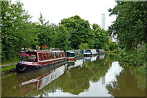 SK0418 : Mooring near Rugeley in Staffordshire by Roger  D Kidd