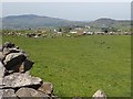 View across the village of Killeen towards Slieve Gullion and Fathom Mountain