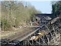 Ex-GWR Berks and Hants line at site of Savernake Low Level station