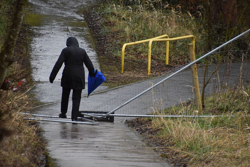 Stepping over the barrier, Cranny © Kenneth Allen :: Geograph Ireland