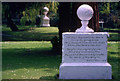 Memorial at Great Amwell on the River Lee or New River