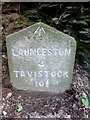 Old Milestone by the B3362, north of Dewcombe