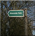 Sign for Riverside Path