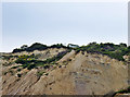 House on cliff edge, Fairlight Cove