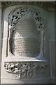 Beeston Boer War Memorial - inscription on back of pedestal, Broadgate Park, High Road, Beeston, Nottingham