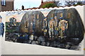 Wellington Wall, mural in memory of 75 squadron and RAF Feltwell