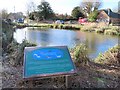 Information board at the pond