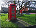 SE1827 : Elizabeth II postbox and telephone box, Hunsworth by JThomas