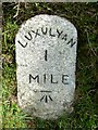 Old Milestone near Luxulyan Solar Park