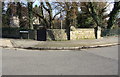 Parapet of bridge taking Chester Street over Holme Brook