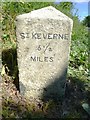 Old Milestone by the B3293, south east of Garras