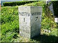 Old Milestone by the B3276, south of Trecerus Farm