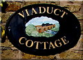 Viaduct Cottage nameplate, Lower Lydbrook