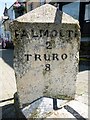 Old Milestone in Lower Market Street, Penryn