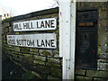 Disused Victorian letter box at the top of Mill Hill Lane, Brighouse