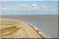 TM4549 : Orford Ness: the curve of the Ness, from the lighthouse by Christopher Hilton