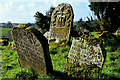 Old headstones, Magheracross Graveyard