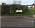 Crumlin Drive name sign on a St Mellons corner, Cardiff