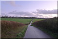 Dusk on the road south from Hindon