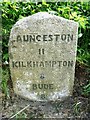 Old Milestone by the B3254, near Tankins Farm