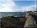 Sea wall at Burghead