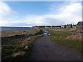 Approaching Burghead Harbour