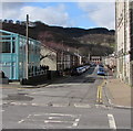 West along Dyfodwg Street, Treorchy