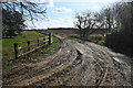TF0912 : Muddy Farm track off Main Street by Julian P Guffogg