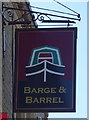 Sign for the Barge and Barrel, Elland 