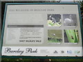 TL3608 : The Wildlife of Barclay Park Information Board by David Hillas