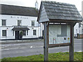 Information opposite the pub