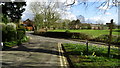 Little Bollington - view east into village