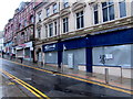 Derelict shop at the bottom of Stow Hill, Newport