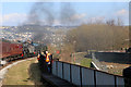 SE0640 : Approaching Keighley on the Keighley and Worth Valley Railway by Chris Allen