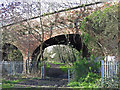 The Sanders Lane bridge over the former Mill Hill East to Edgware railway line