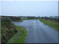 SN1408 : Minor lane near Merrixton House Farm by Richard Law