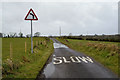 Water lying along Letterbratt Road