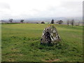 SO0659 : Maenhir ar gwrs golff / Standing stone on a golf course by Alan Richards