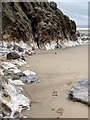 SS4287 : White rocks at Mewslade Bay by Alan Hughes